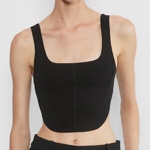 Aritzia Wilfred sculpt knit bustier tank